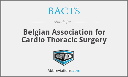 BACTS - Belgian Association for Cardio Thoracic Surgery