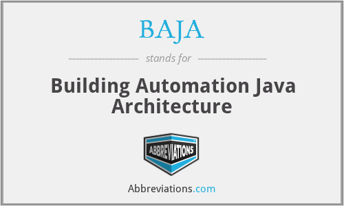 BAJA - Building Automation Java Architecture