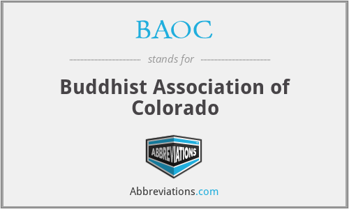 BAOC - Buddhist Association of Colorado