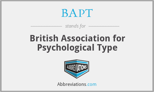 BAPT - British Association for Psychological Type