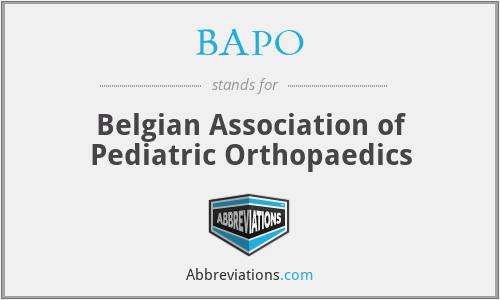 BAPO - Belgian Association of Pediatric Orthopaedics