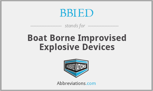 BBIED - Boat Borne Improvised Explosive Devices