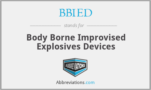 BBIED - Body Borne Improvised Explosives Devices