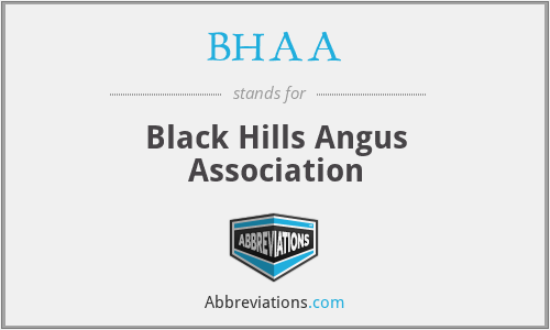 BHAA - Black Hills Angus Association