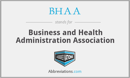 BHAA - Business and Health Administration Association