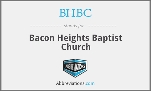 BHBC - Bacon Heights Baptist Church