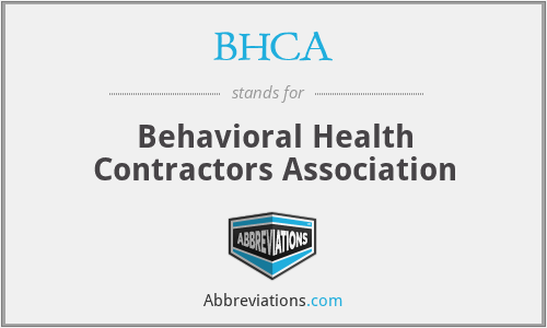 BHCA - Behavioral Health Contractors Association