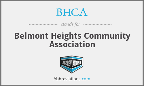BHCA - Belmont Heights Community Association