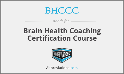 BHCCC - Brain Health Coaching Certification Course
