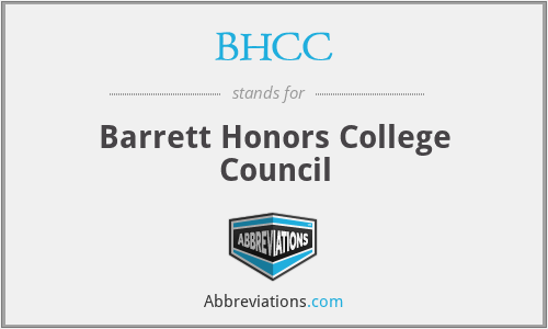 BHCC - Barrett Honors College Council