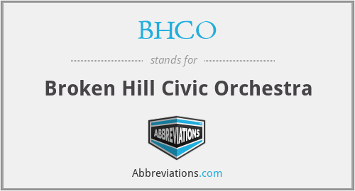 BHCO - Broken Hill Civic Orchestra