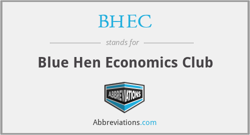 BHEC - Blue Hen Economics Club