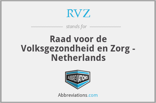RVZ - Raad voor de Volksgezondheid en Zorg - Netherlands