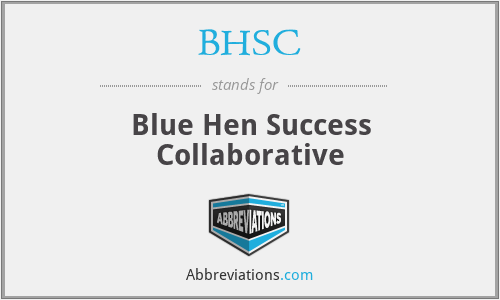 BHSC - Blue Hen Success Collaborative