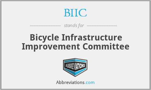 BIIC - Bicycle Infrastructure Improvement Committee