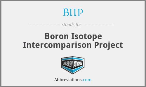 BIIP - Boron Isotope Intercomparison Project