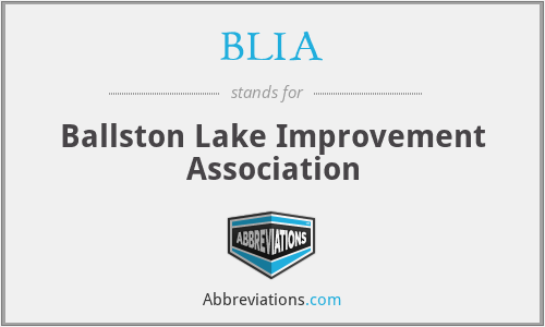 BLIA - Ballston Lake Improvement Association