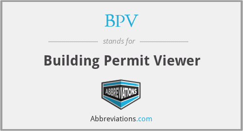 BPV - Building Permit Viewer
