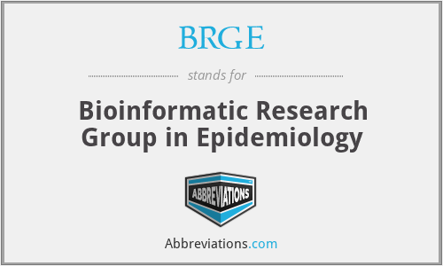 BRGE - Bioinformatic Research Group in Epidemiology