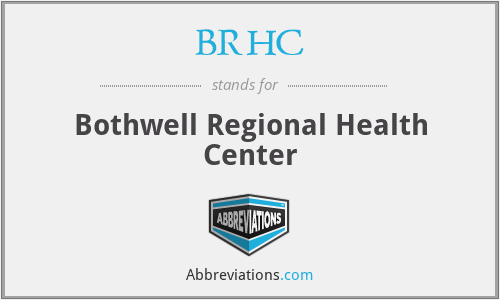 BRHC - Bothwell Regional Health Center
