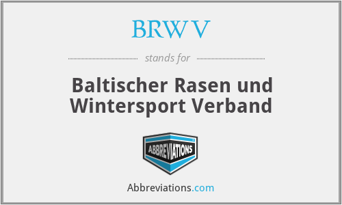 BRWV - Baltischer Rasen und Wintersport Verband