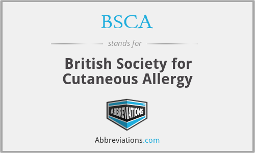 BSCA - British Society for Cutaneous Allergy