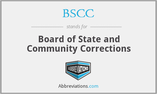 BSCC - Board of State and Community Corrections