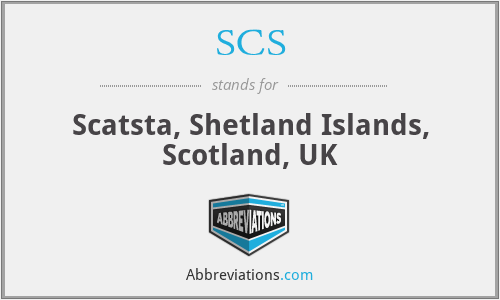 SCS - Scatsta, Shetland Islands, Scotland, UK