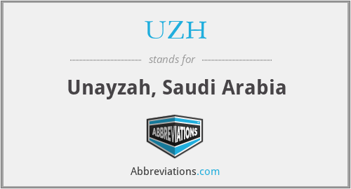 UZH - Unayzah, Saudi Arabia