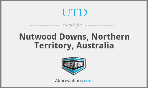 UTD - Nutwood Downs, Northern Territory, Australia
