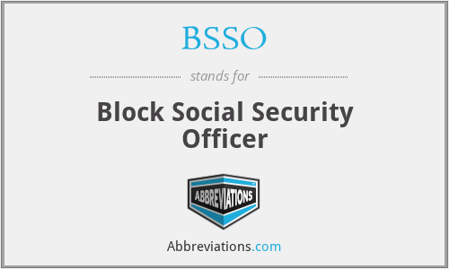 BSSO - Block Social Security Officer