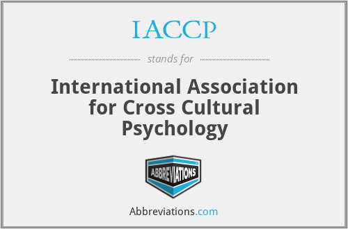 IACCP - International Association for Cross Cultural Psychology