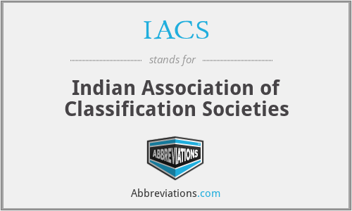 IACS - Indian Association of Classification Societies