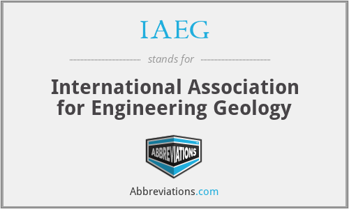 IAEG - International Association for Engineering Geology