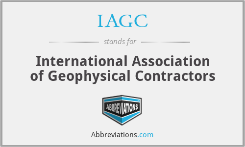 IAGC - International Association of Geophysical Contractors