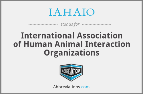 IAHAIO - International Association of Human Animal Interaction Organizations
