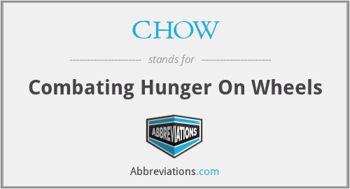 CHOW - Combating Hunger On Wheels