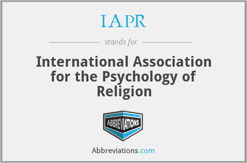 IAPR - International Association for the Psychology of Religion
