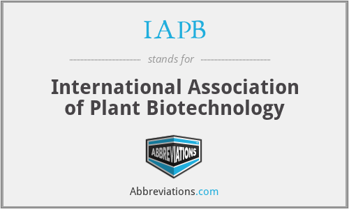 IAPB - International Association of Plant Biotechnology