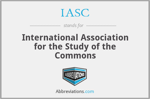 IASC - International Association for the Study of the Commons