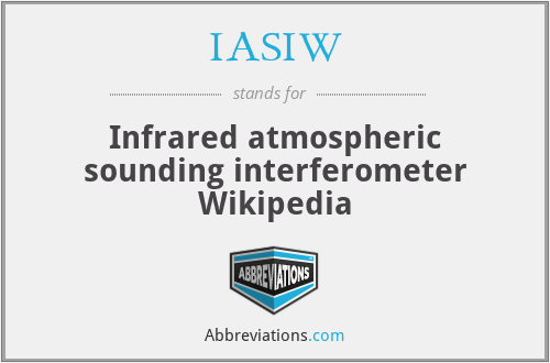 IASIW - Infrared atmospheric sounding interferometer Wikipedia