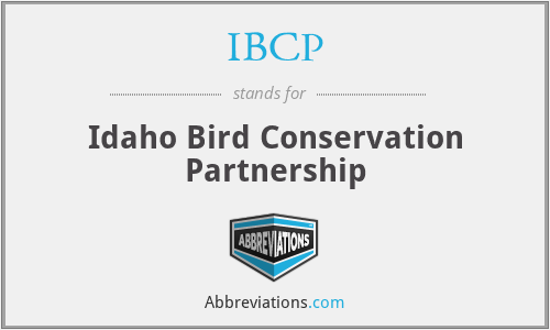 IBCP - Idaho Bird Conservation Partnership