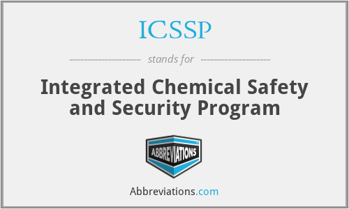 ICSSP - Integrated Chemical Safety and Security Program