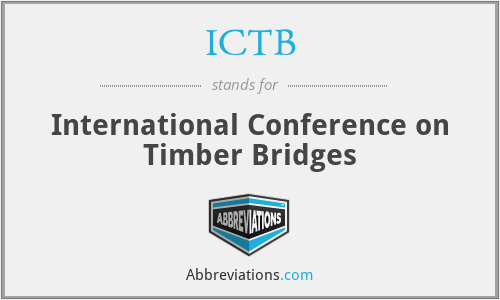 ICTB - International Conference on Timber Bridges
