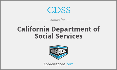 CDSS - California Department of Social Services