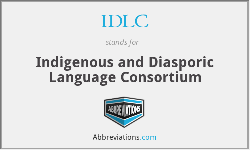 IDLC - Indigenous and Diasporic Language Consortium
