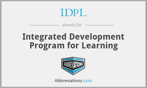 IDPL - Integrated Development Program for Learning
