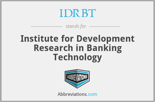 IDRBT - Institute for Development Research in Banking Technology