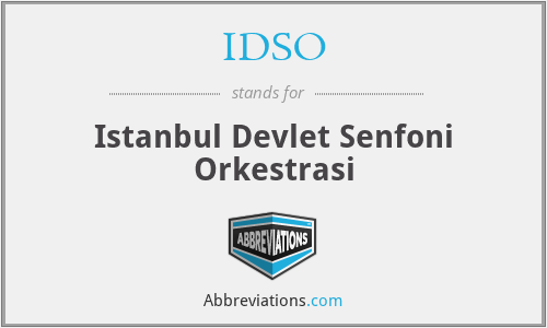 IDSO - Istanbul Devlet Senfoni Orkestrasi
