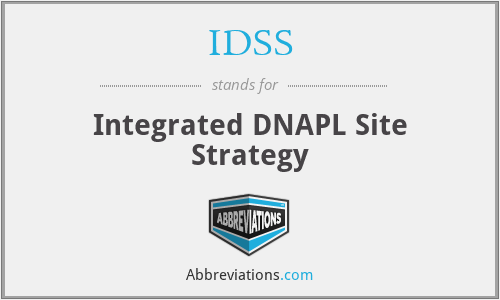 IDSS - Integrated DNAPL Site Strategy